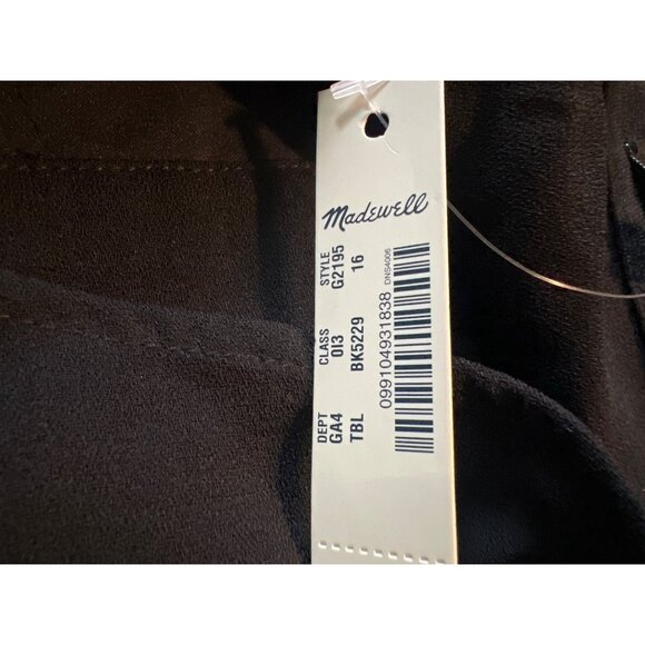 Madewell Apron Bow Back Jumpsuit Tie-Back Wide-Leg Size 16 NWT - Picture 5 of 10